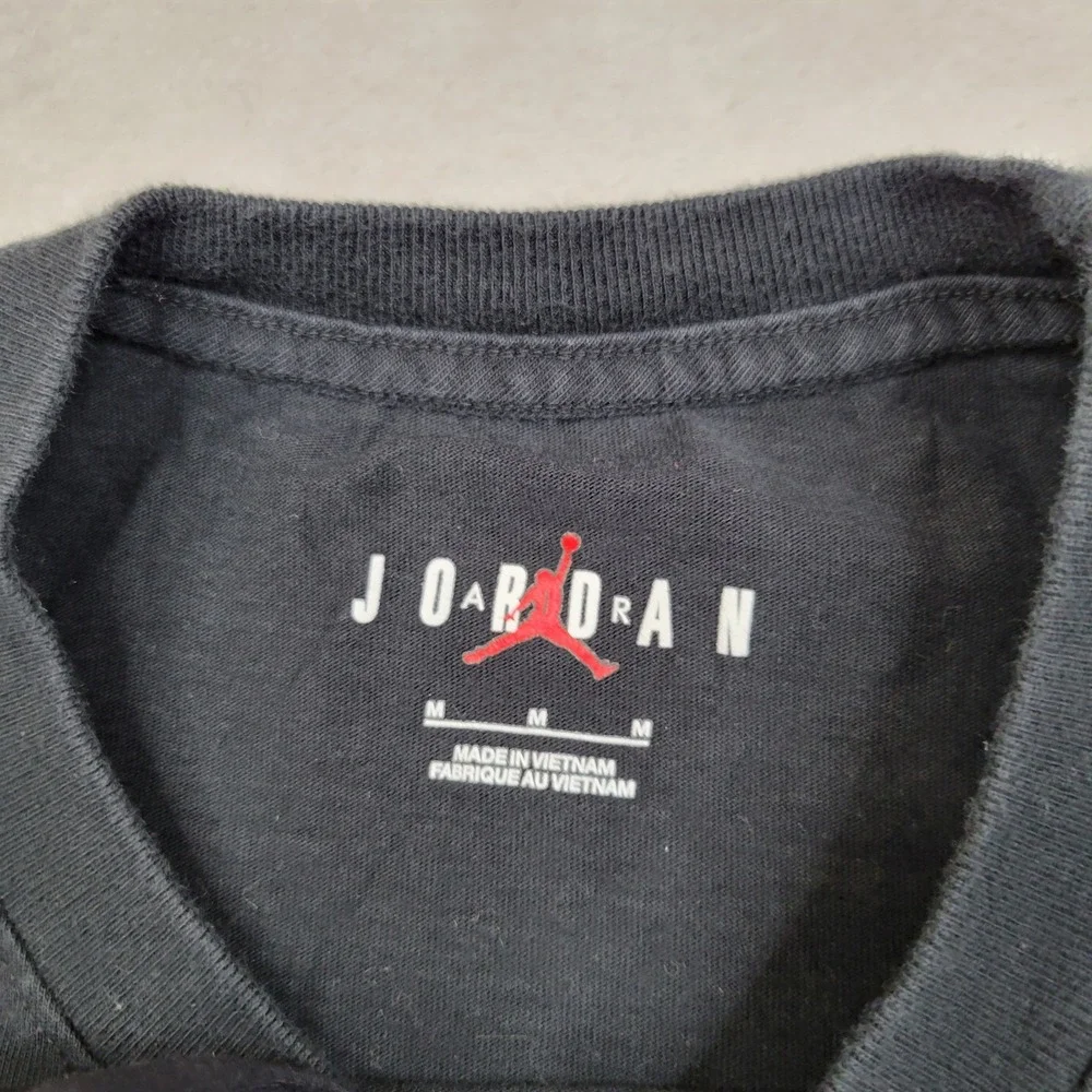 Jordan Shirt Mens Medium Plaid Graphic Tee‎ Plaid Jumpman Air Flight Basketball